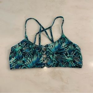 VS Pink Tropical Print Bikini Top